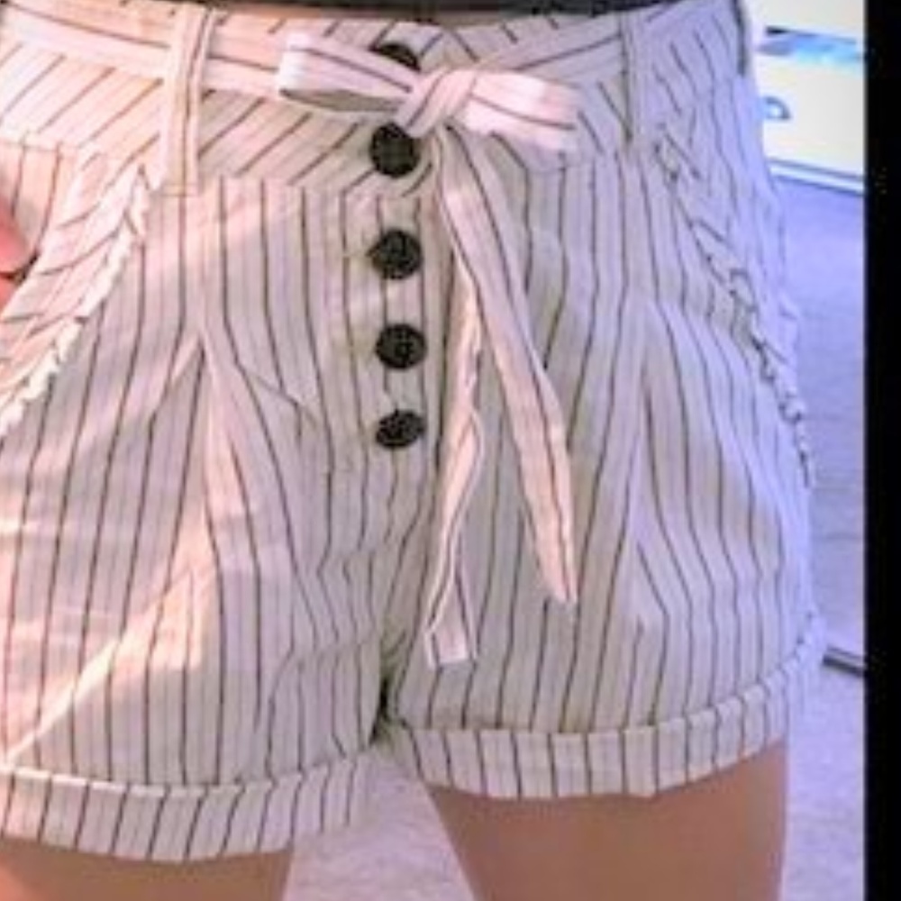 **VENUS**Pleaded**SHORTS**Pin Stripes